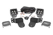 Rough Country For Polaris General Dual LED Cube Kit Black Series w/Amber DRL MAIN