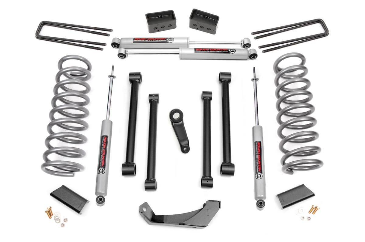 Fat Bob's Garage, Rough Country Part #371S, Dodge Ram 1500 5" Suspension Lift Kit 4WD 1994-1999 THUMBNAIL