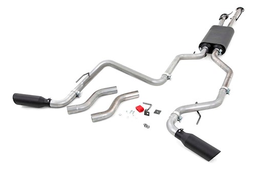 Rough Country Performance Cat-Back Exhaust | Stainless | 4.6L/5.7L | Toyota Tundra (09-21) LARGE