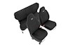 Rough Country Neo Seat Cover Set|Black [for 97-01 XJ w/Non-Detachable Headrest] THUMBNAIL