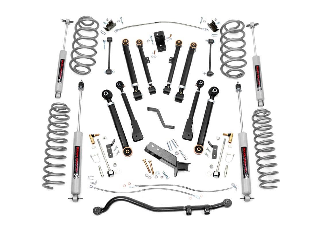 Fat Bob's Garage, Rough Country Part #661X, Jeep Wrangler TJ/LJ 4" X-Series Suspension Lift 1997-2006 MAIN