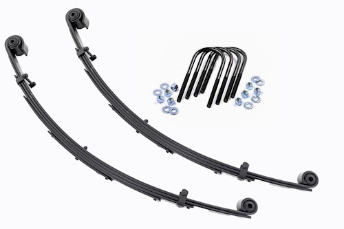 Rough Country Front Leaf Springs 4" Lift Pair For Ford Super Duty 4WD 1999-2004 LARGE