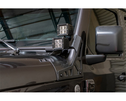 Jeep JL A Pillar Pod Led Light Mount 18-Present Wrangler JL 2/4 Door DV8 Offroad MAIN
