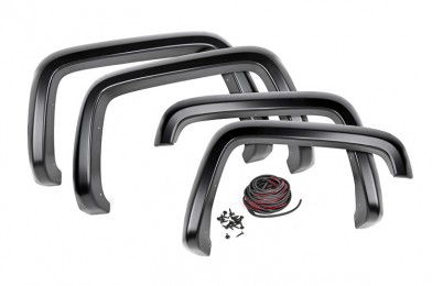 Fat Bob's Garage, Rough Country part #F-C10712S, GMC Sierra 1500 Smooth Pocket Fender Flares 2007-2013 MAIN