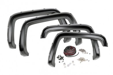 Fat Bob's Garage, Rough Country part #F-C20712, GMC Sierra 2500HD/3500HD Pocket Fender Flares w/Rivets 2WD/4WD 2007-2014 MAIN