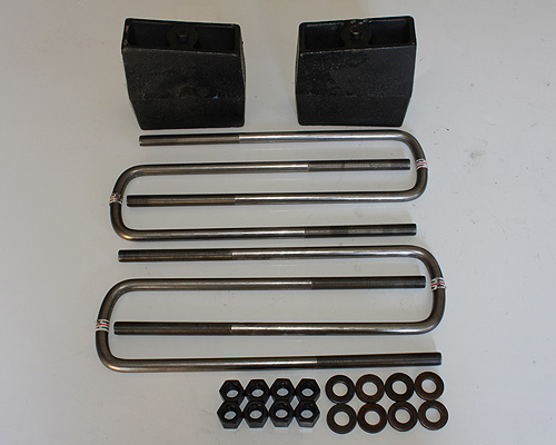 Fat Bob's Garage, Part # FBB1-1110, Dodge 2500/3500 1" Rear Lift Blocks Kit 4WD 1994-2002 Non Dually LARGE