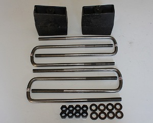 Fat Bob's Garage, Part # FBB1-1110, Dodge 2500/3500 1" Rear Lift Blocks Kit 4WD 1994-2002 Non Dually MAIN