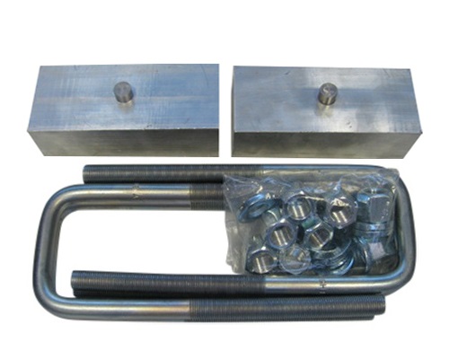 Fat Bob's Garage, Part # FBBAL2, Toyota Tacoma 2" Aluminum Rear Block & U-Bolt Lift Kit 2005-2023 MAIN