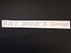 Fat Bob's Garage - Windshield Scroll Decal SWATCH