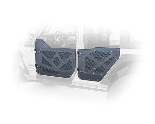 Jeep JL Half Doors Aluminum w/ Perforated Aluminum Screens 18-Present Wrangler JL 4 Door DV8 Offroad MAIN