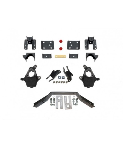 Fat Bob's Garage, MaxTrac #KS331524LB, Chevrolet/GMC Pickup Long Bed 2"/4" Lowering Kit, Spindles 2WD/4WD 2014 MAIN