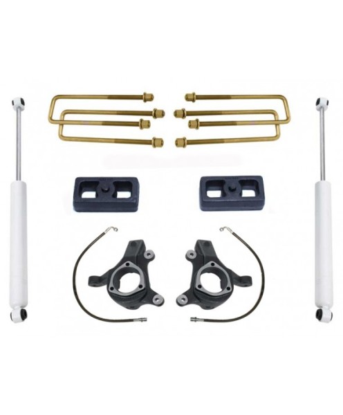 Fat Bob's Garage, MaxTrac #KS881332, Chevrolet/GMC Silverado/Sierra 1500 3" Lift Kit, MaxTrac Shocks 2WD 2007-2014 MAIN