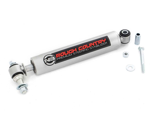 Fat Bob's Garage, Rough Country Part #87317N2, Jeep TJ/YJ Wrangler Steering Stabilizer 1987-2006 MAIN