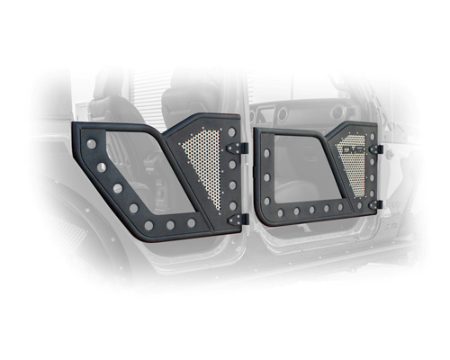 Jeep JL Rock Door w/ Perforated Aluminum Mesh 18-Present Wrangler JL 4 Door DV8 Offroad MAIN