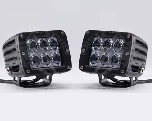 Fat Bob's Garage, Rigid Industries Part #D2DA2,  Dually D2 Amber Driving Style Light (Set of 2) THUMBNAIL