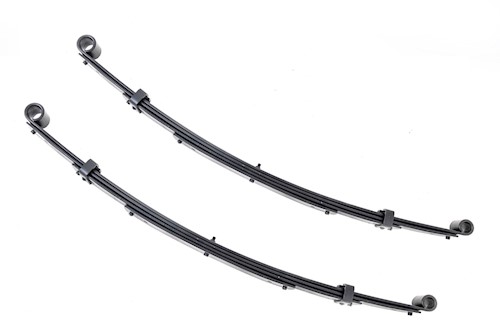 Rough Country Front Leaf Springs 2" Lift Pair GMC 1/2 Suburban 4WD 1973-1991 LARGE