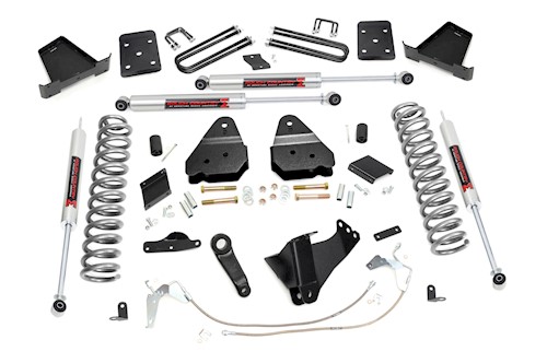 Rough Country 6" Lift Kit Gas No OVLD M1 For Ford Super Duty 4WD 11-14 53340 LARGE
