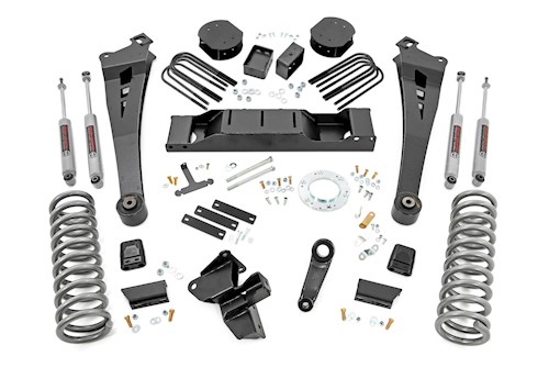 Rough Country 5 Inch Lift Kit | DRW | OE Rear Air | Ram 3500 4WD (2020-2023) LARGE