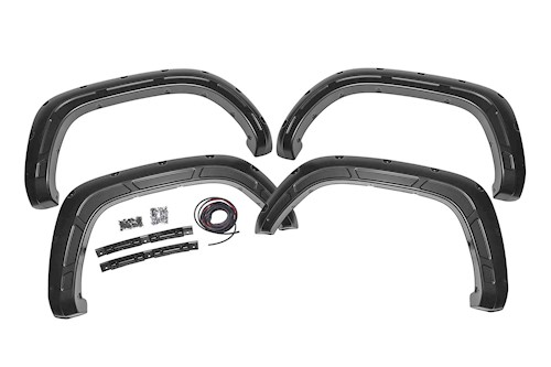 Rough Country Defender Pocket Fender Flare White For Toyota Tacoma 16-23 LARGE