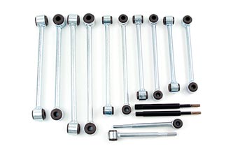 Fat Bob's Garage, BDS Part #124321, Jeep Wrangler JK Front Solid Sway Bar Links 5.5" -6.5" MAIN
