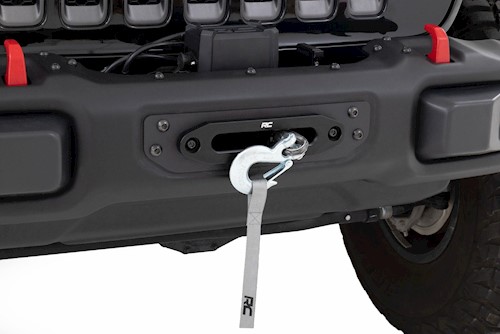 Rough Country Winch Mounting Plate Modular OE Bumper for Wrangler JL 4WD 18-23 LARGE