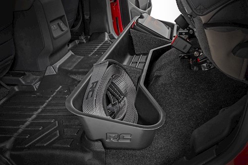Rough Country Under Seat Storage | Crew Cab for Nissan Frontier 05-23 RC09605 LARGE