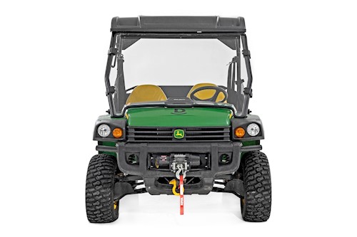 Rough Country Full Windshield Scratch Resistant for John Deere Gator 12-22 LARGE