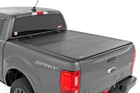 Rough Country Hard Tri-Fold Flip Up Bed Cover 6' Bed for Ford Ranger 19-23 MAIN