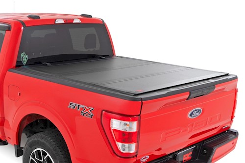 Rough Country Hard Tri-Fold Flip Up Bed Cover 5'7" for Ford F-150 15-20 49220550 LARGE