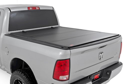 Rough Country Hard Tri-Fold Flip Up Bed Cover 5'7" for Ram 1500 09-18 49319550 LARGE