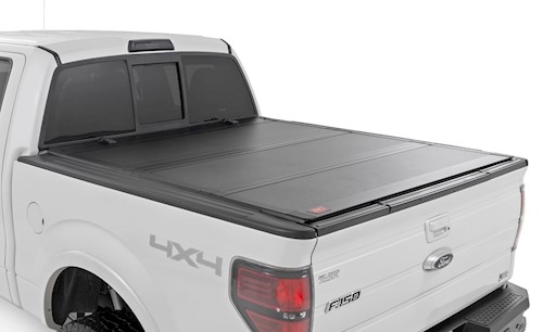 Rough Country Hard Tri-Fold Flip Up Bed Cover 5'7" Bed for Ford F-150 04-14 LARGE