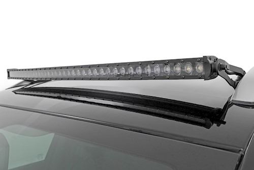 Rough Country LED Light Kit Roof Mount 40" Black Single Row for Jeep KL 14-22 LARGE