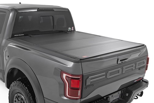 Rough Country TriFold Flip Up Bed Cover 5'7" for Ford F-150 21-23 Lightning 22 LARGE