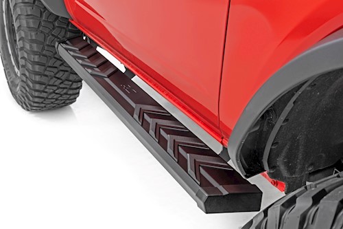 Rough Country BA2 Running Boards Side Step Bars 2DR for Ford Bronco 21-23 41008 LARGE