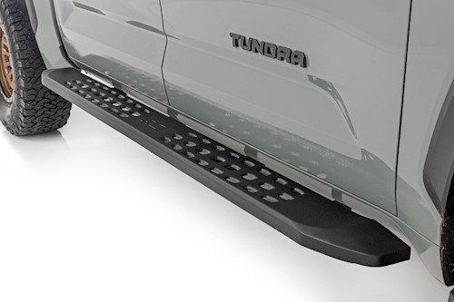 Rough Country RPT2 Running Board Crew Cab Black for Toyota Tundra 22-23 44007 LARGE