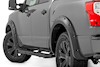 Rough Country Fender Flares for Nissan Titan Crew 17-23 KH3 Super Black NO Emble THUMBNAIL