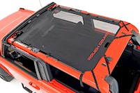 Rough Country Mesh Bikini Top Plus Black for Ford Bronco 4-Door 2021-2022 85116 MAIN