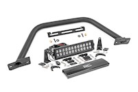 Rough Country 12" LED Light Bar Black Dual Row For Ford Bronco OE Modular Steel MAIN