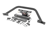 Rough Country 12" LED Light Bar Black Single For Ford Bronco OE Modular Steel MAIN
