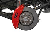 Rough Country Caliper Cover Red For Jeep Wrangler JK 2007-2018 71140A MAIN