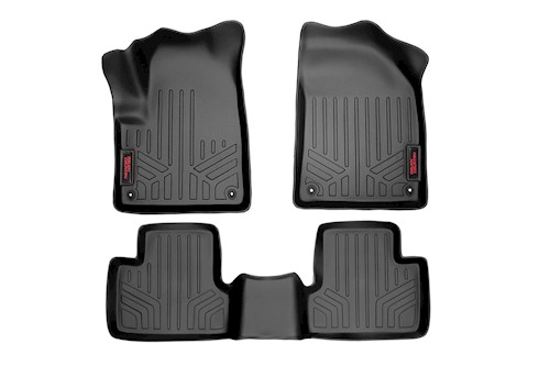 Rough Country Floor Mats Front and Rear for Jeep Cherokee KL 14-22 M-61702 LARGE