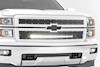 Rough Country Chevy Mesh Grille w/30in Black Series LED 14-15 Silverado 1500 THUMBNAIL