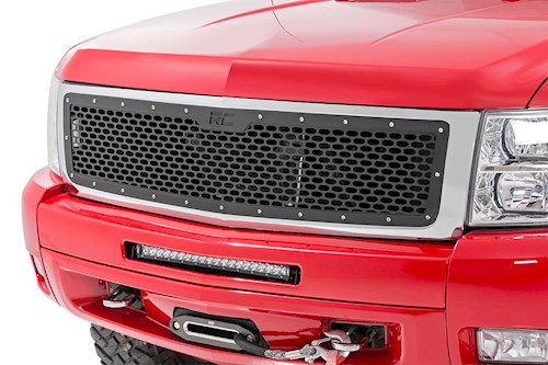 Rough Country Chevrolet Mesh Grille 07-13 Silverado 1500 70194 LARGE