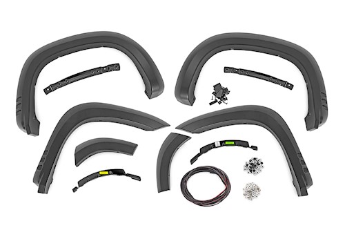 Rough Country SF1 Fender Flare Chevy Silverado 1500 19-22 Silver F-C319201A-GAN LARGE