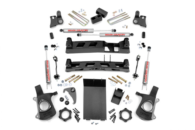 Fat Bob's Garage, Rough Country Part #258N2, Chevrolet/GMC 4" Non-Torsion Drop Lift Kit 1999-2006 THUMBNAIL