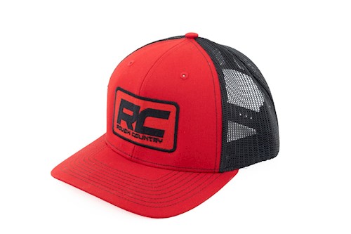 Rough Country Hat Mesh Rough Country Patch Red - Richardson 112 LARGE