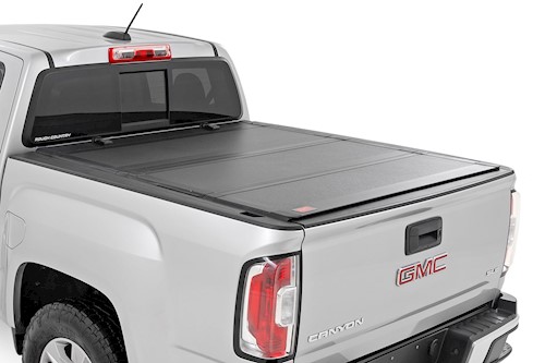 Rough Country Hard Tri-Fold Flip Up Bed Cover 6' Chevy/GMC Canyon/Colorado 15-23 LARGE