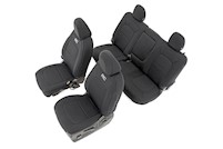 Rough Country Seat Covers Frnt Bucket Rear Bench Chevy/GMC Canyon/Colorado 15-22 MAIN