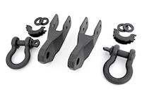 Rough Country Tow Hook Shackle Conversion Kit w/D-Rings for Chevy Colorado 15-22 MAIN