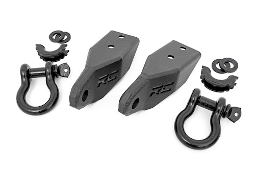 Rough Country For Toyota Tow Hook to Shackle Kit w/ D-Rings 07-20 Tundra RS153 LARGE